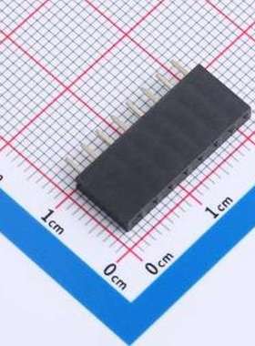 DS1023-1x8SF11 排母 1x8P 间距:2.54mm 直插 黑色 插件,P=2.54mm