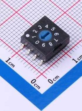 R9410R0S 旋转编码器 8421BCD编码旋转开关 0-9档10位 SMD