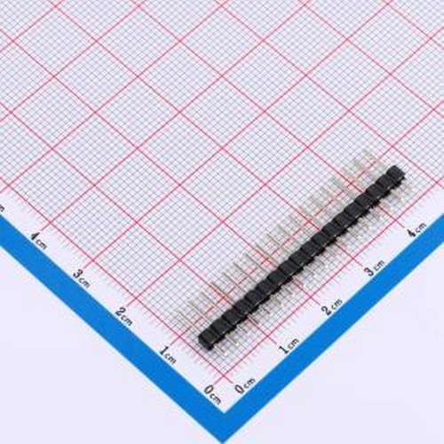 DS1021-1x18SF11-B 排针 1x18P 间距:2.54mm 直插 插件,P=2.54mm