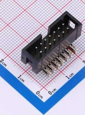 B-3000R14P-0110 IDC刺破式连接器(牛角/简牛) 2.54mm 2x7P 排数: