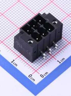 KF2EDGSRMG-3.5-2*3P 插拔式接线端子 螺丝固定 3.5mm 弯插,P=3.5