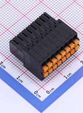 JL15EDGKDH-25408B01 插拔式接线端子 2x8P 2.54mm 黑色 P=2.54mm