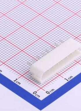 HX25015-8A 线对板针座 1x8P 间距:2.5mm 直插 白色 插件,P=2.5mm