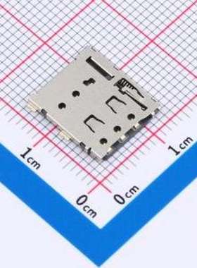 SMN-308-ARSP7 SIM卡连接器 自弹式 NanoSIM卡 卡座 SMD