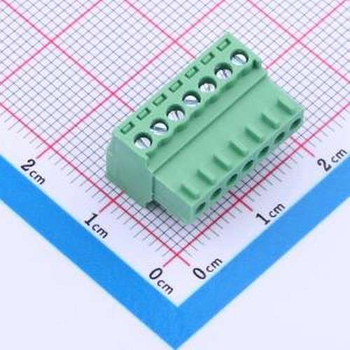 JL15EDGY-25407G01 插拔式接线端子 1x7P 2.54mm 排数:1 每排P数: