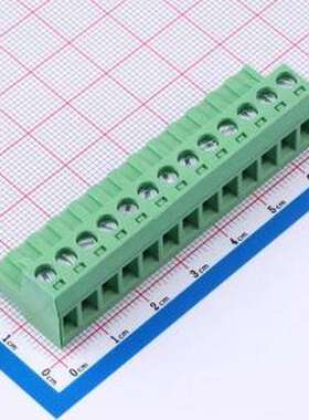 DB2EK-5.0-13P-GN-S 插拔式接线端子 5mm 排数:1 每排P数:13 绿色