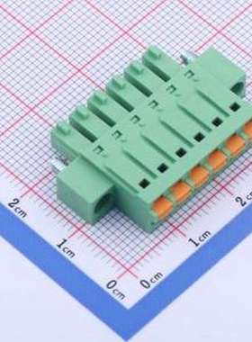 JL15EDGKNM-38106G01 插拔式接线端子 螺丝固定 1x6P 3.81mm 排数