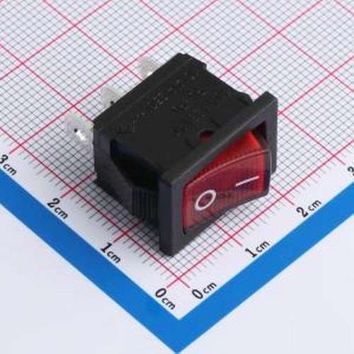 RT-S01-113-L4LBR 船型开关 带红灯翘板开关 船型开关 插件,P=7mm