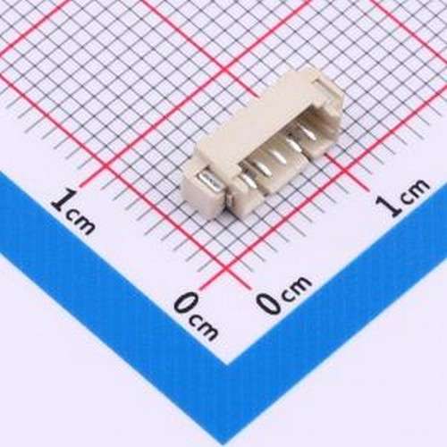 THD1252-05WR-SN 线对板针座 1.25间距 卧贴 SMD,P=1.25mm,卧贴