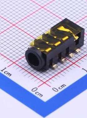 PJ-35368-B-SMT 音频连接器(耳机) 3.5mm耳机座 黑色 SMD