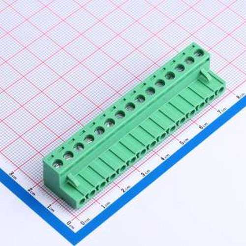 MX2EDGK-5.08-15P-GN01-Cu-Y-A 插拔式接线端子 5.08mm 1x15P 排