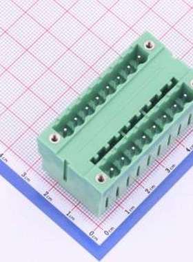 KF2EDGVHM-5.0-2*8P 插拔式接线端子 螺丝固定 5mm 插件,P=5mm