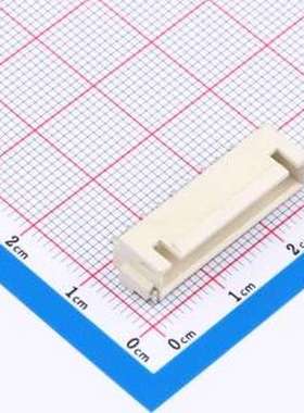 MXXH-2.54-09P-WG1-0-A 线对板针座 间距:2.5mm 卧贴 象牙白 SMD,