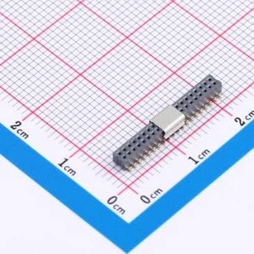 CSCC211-2002A001C1AF 排母 2x20P 间距:1mm 立贴 SMD,P=1mm