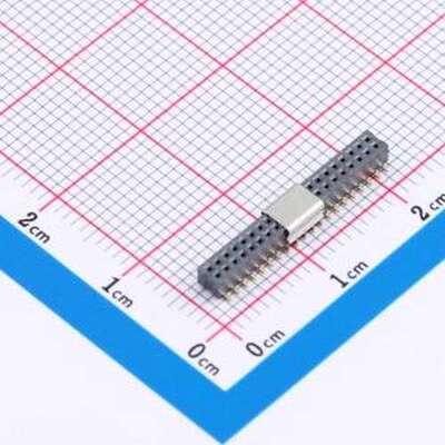 CSCC211-2002A001C1AF 排母 2x20P 间距:1mm 立贴 SMD,P=1mm