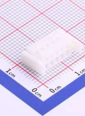 HX20017-10Y WH 胶壳(线对板/线对线) 2x5P 2mm 白色 P=2mm