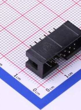 X9555WV-2x06-6TV01 线对板针座 2x6P 间距:2.54mm 直插 插件,P=2