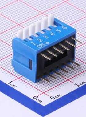 DPL-06BLP 拨码开关 间距2.54mm 琴键 6位拨码开关 插件