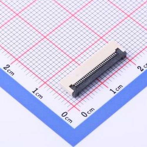 KH-FG0.5-H2.0-29PIN FFC/FPC连接器 间距:0.5mm P数:29P 翻盖式