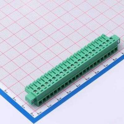 MX15EDGKM-3.81-22P-GN01-Cu-Y-A 插拔式接线端子 3.81mm 1x22P