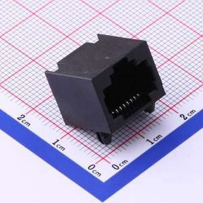 RC00417 以太网连接器(RJ45 RJ11) 弯插 带LED 插件