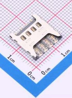XDSM-0815-2601 SIM卡连接器 拔插式 MicroSIM卡 SMD
