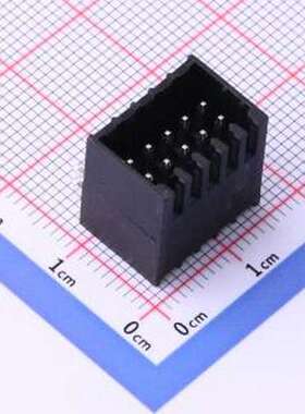 JL15EDGRHD-25405B01 插拔式接线端子 2x5P 2.54mm 黑色 弯插,P=2