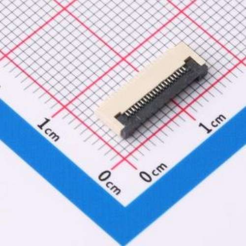 HB-FPC-05FGXJ-H2020P FFC/FPC连接器 间距:0.5mm P数:20P 翻盖式