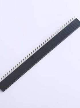 DS1024-1x40R2 排母 1x40P 间距:2.54mm 弯插 黑色 插件,P=2.54mm