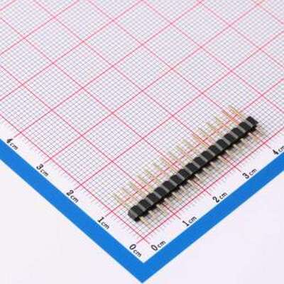 GPHA101-1602A001A1BA 排针 2x8P 间距:2.54mm 方针 直插 插件,P=