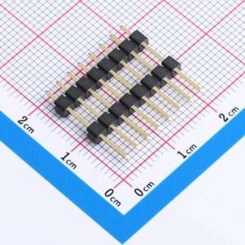 X6512WV-08H-C60D30-E100 排针 1x8P 间距:2.54mm 方针 插件,P=2.