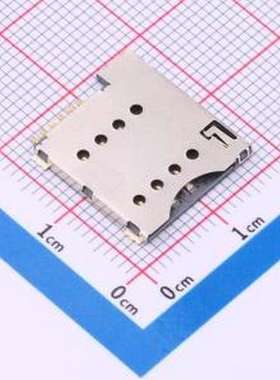 ZX-MSIM-481.35J-Z6 SIM卡连接器 自弹式 MicroSIM卡 卡座 SMD