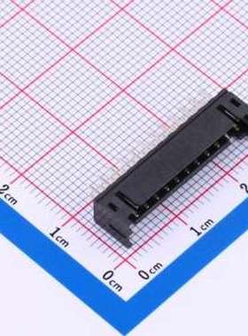 IPCW207W2CNB01V 线对板针座 2x12P 间距:2mm 直插 黑色 插件,P=2