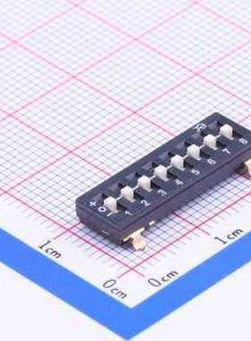 DSDT08LSGET 拨码开关 8位三态拨码开关 SMD-10P,7x21.8mm