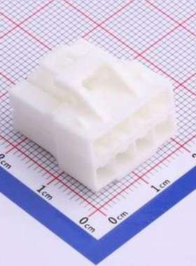 HX45004-8P 胶壳(线对板/线对线) 4.5mm 2x4P 白色 P=4.5mm