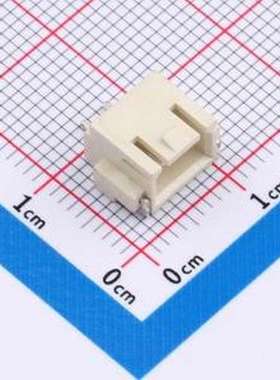 MXXH-2.54-02P-WG1-0-A 线对板针座 间距:2.5mm 卧贴 象牙白 SMD,