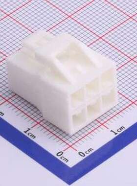 YLP-06V 胶壳(线对板/线对线) 4.5mm 2x3P 白色 P=4.5mm
