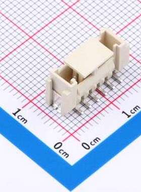 MXPH-2.0-06P-LG1-0-A 线对板针座 间距:2mm 立贴 象牙白 SMD,P=2