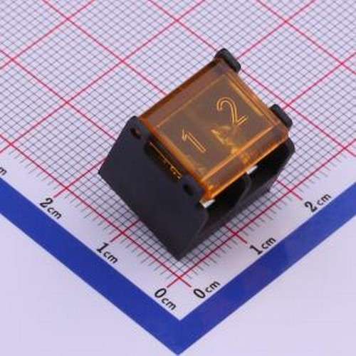 DBT50G-7.62-2P-BK-P 栅栏式接线端子 7.62mm 1x2P 每排P数:2 排