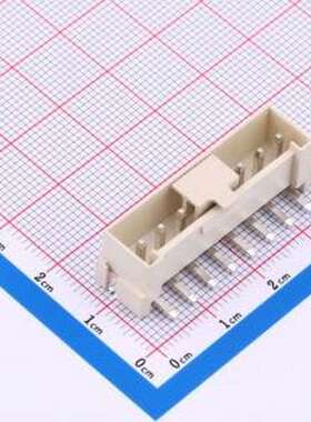 HCZZ0596-8 线对板针座 1x8P 间距:3.96mm 立贴 系列:VH 米色 SMD