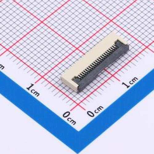 ZX-0.5FPC-FWX-H2-22P FFC/FPC连接器 间距:0.5mm P数:22P 翻盖式