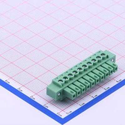 DB2EKM-3.81-10P-GN-S 插拔式接线端子 3.81mm 1x10P 排数:1 每排