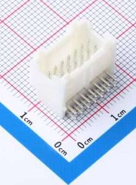 KH-A2015-2X07AW 线对板针座 间距:2mm 2x7P 白色 插件,P=2mm