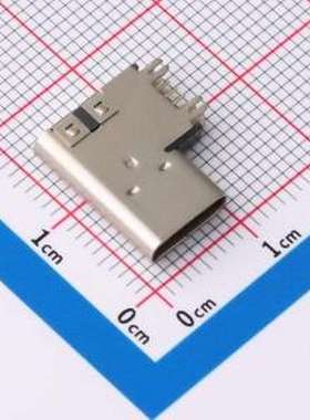 XUBF-0314-AS260 USB连接器 USB C TYPE 14P母座 侧插板式 垫高2.