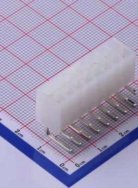 C4255WR-2X08P 线对板针座 2x8P 间距:4.2mm 弯插 白色半透明 弯