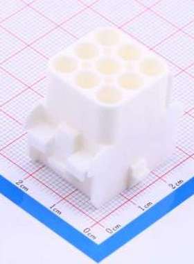 350782-1 胶壳(线对板/线对线) 6.35mm 3x3P P=6.35mm