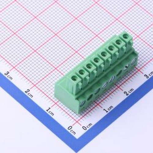 MC-RA3.5H08C-0001 插拔式接线端子 3.5mm 1x8P 排数:1 每排P数:8