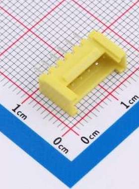 WF-1A200B6P-Y 线对板针座 间距2.0mm 直插 带扣 黄色 1x6P 插件,
