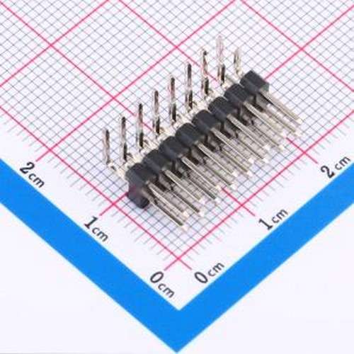 2541WR-2x08P 排针 2x8P 间距:2.54mm 弯插 弯插,P=2.54mm