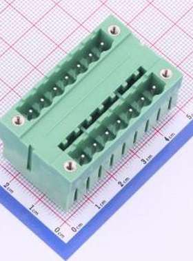 KF2EDGVHM-5.0-2*7P 插拔式接线端子 螺丝固定 5mm 插件,P=5mm